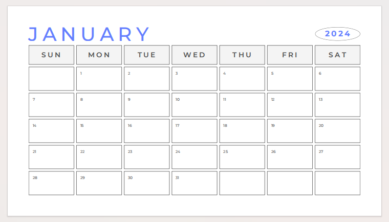 A monthly of Calendar Templates. | monthly calendar with a room for notes